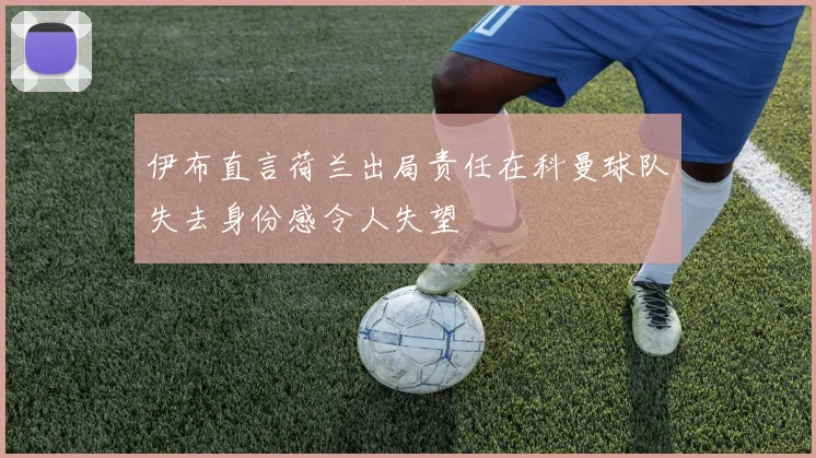 伊布直言荷兰出局责任在科曼球队失去身份感令人失望